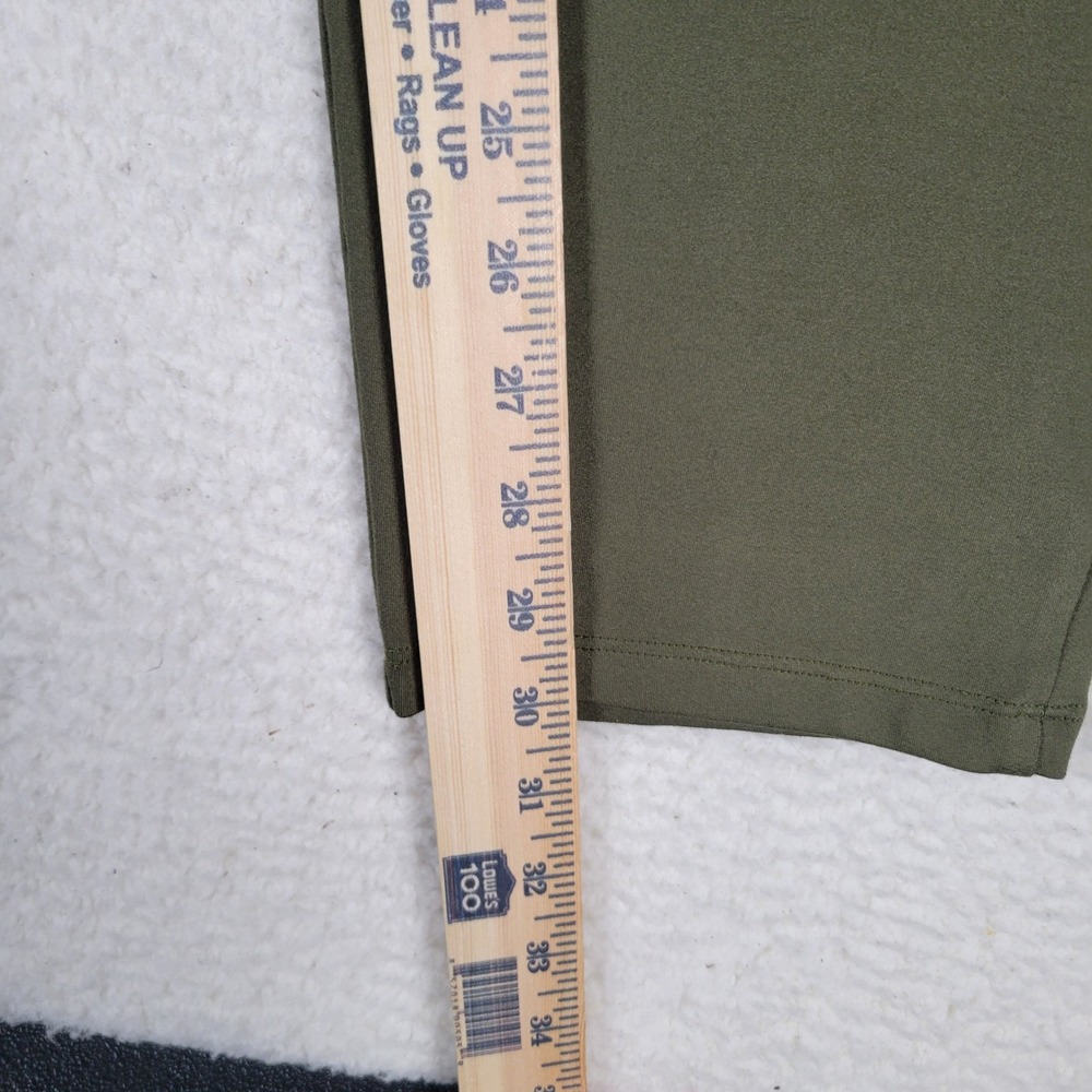 Old Navy Jogger Pants Mens 36 Olive Green Tapered Zipper Pockets Athleisure‎ - Picture 4 of 13